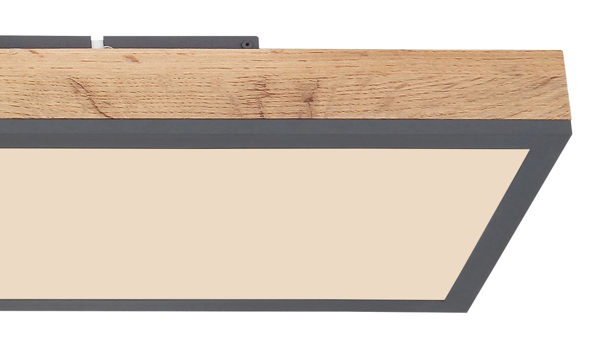 LED Deckenleuchte Rodo Eiche 80 x 20 cm