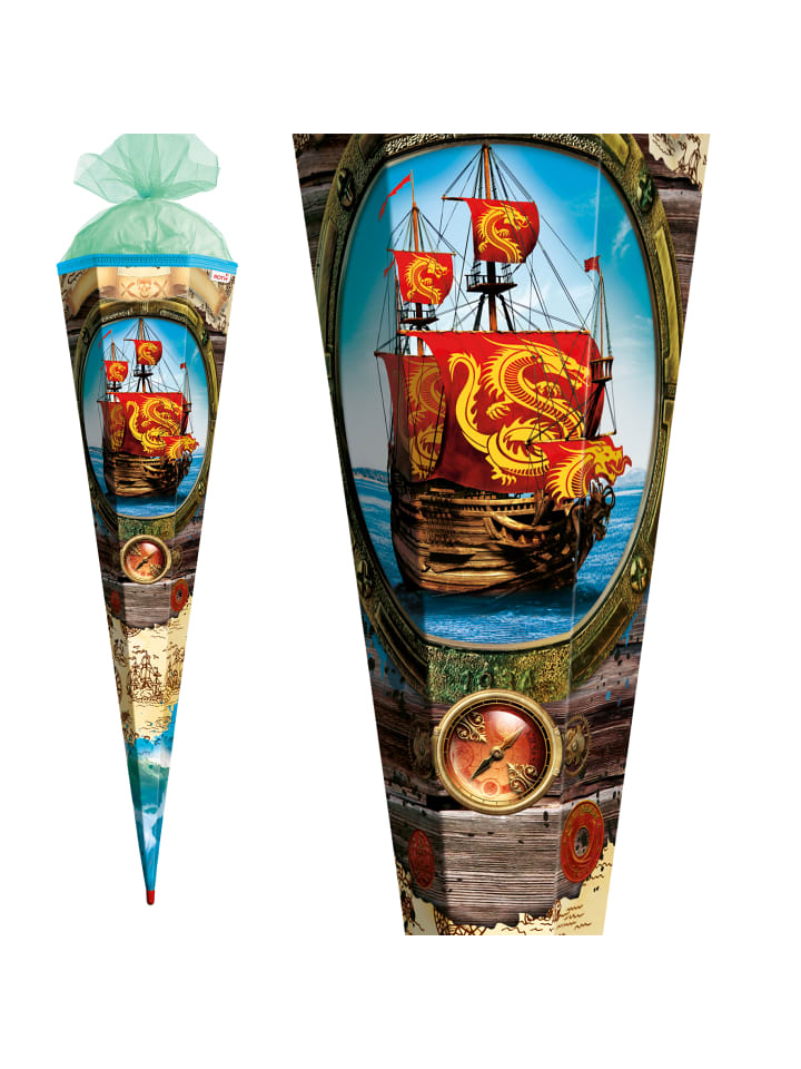 ROTH Schultüte groß Piratenschiff 85 cm in Bunt günstig kaufen onesize