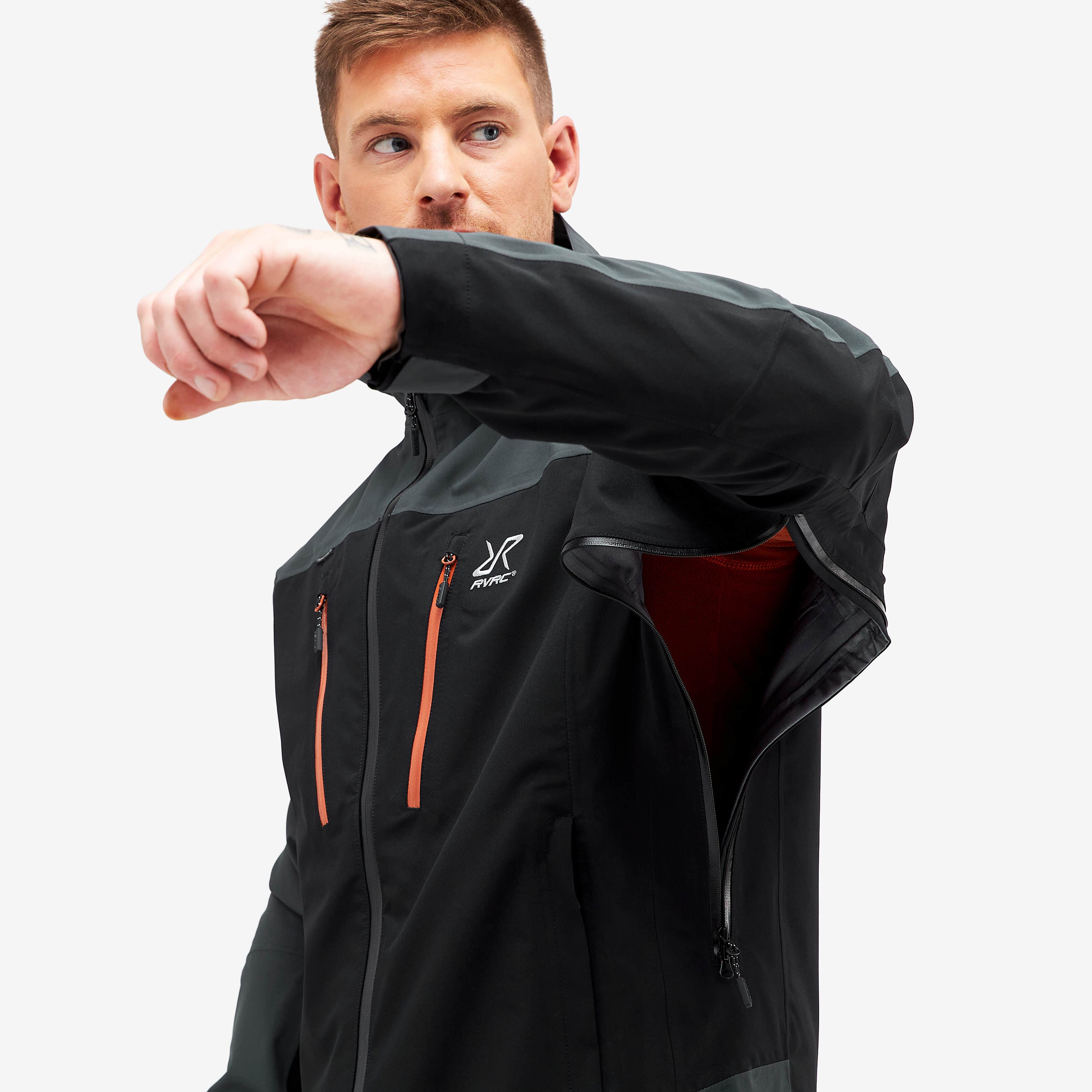 Silence Proshell Jacket Homme Black/Rusty 2.0