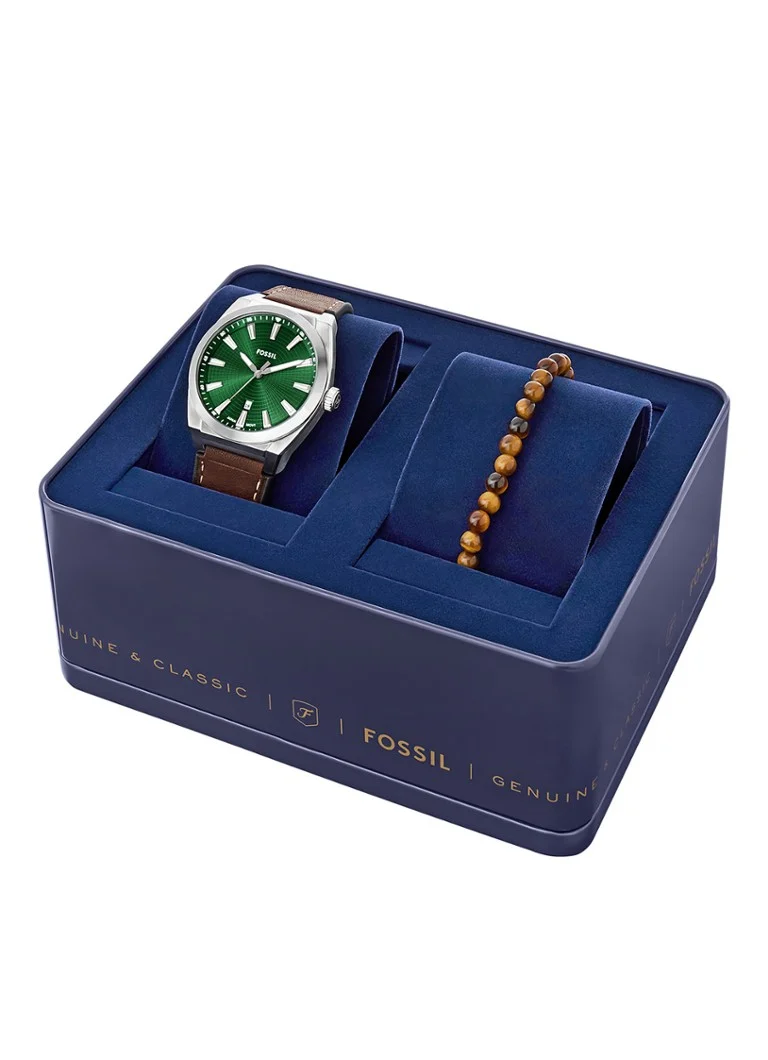 Ceas de mână Fossil Everett, set de 2 (FS6080SET)