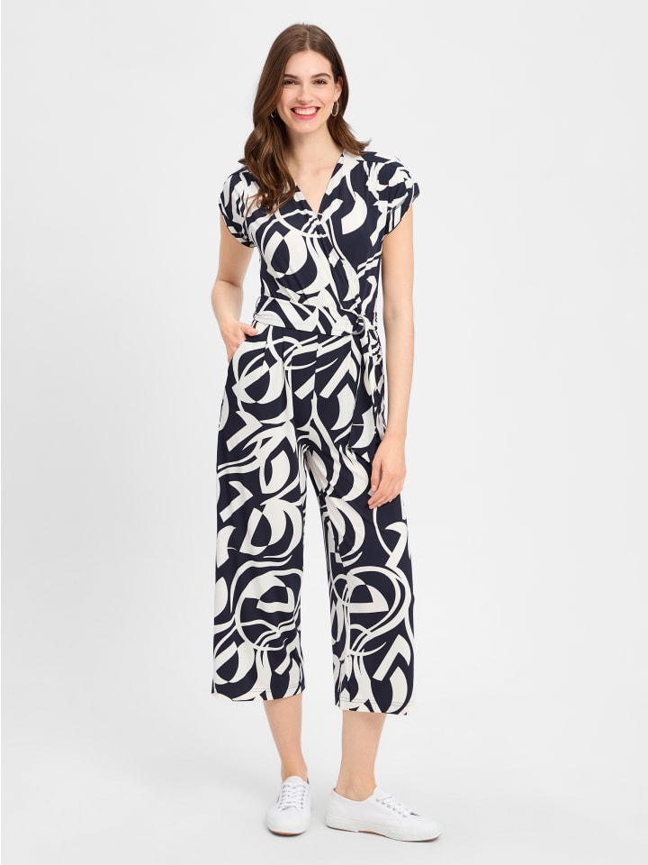 Betty Barclay Jumpsuit in marine weiß günstig kaufen
