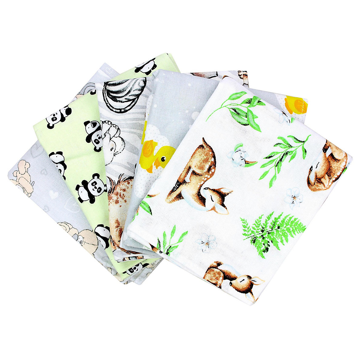 Baby Moltontücher Flanellwindeln 70x80 5er Set für Kinder
