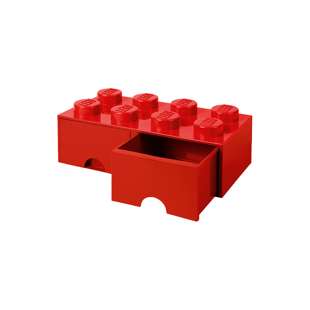 LEGO® Aufbewahrungsbox Storage Brick 8er rot mit Schublade, 50 x 25 x 18 cm