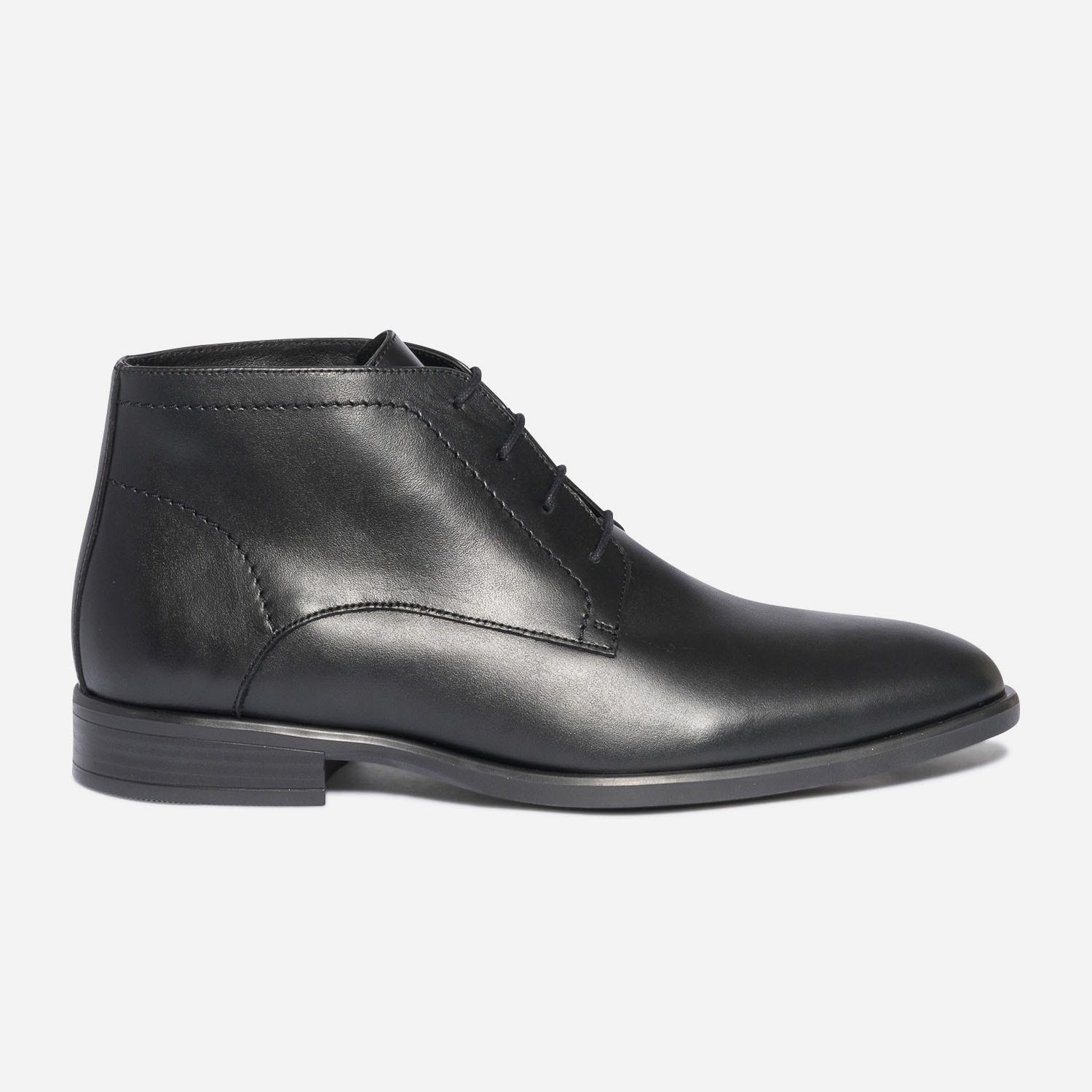 Chukka boots ERAM FLEX noir en cuir