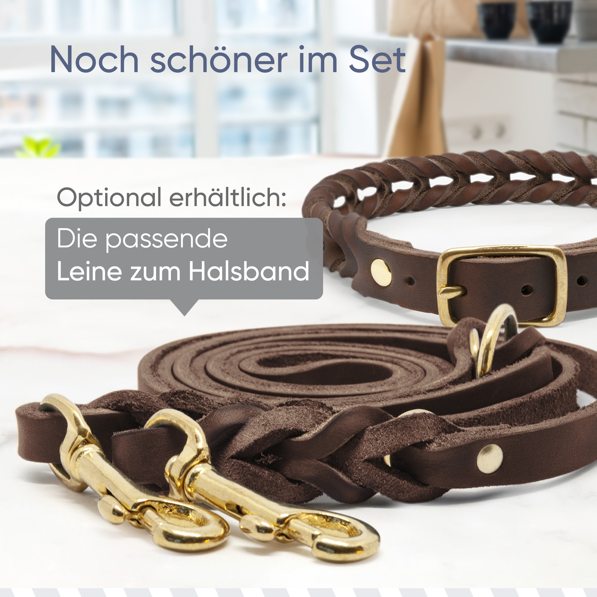 Freudentier Hundehalsbänder Freudentier geflochtenes Hundehalsband, AlsterTwist Kollektion XXL