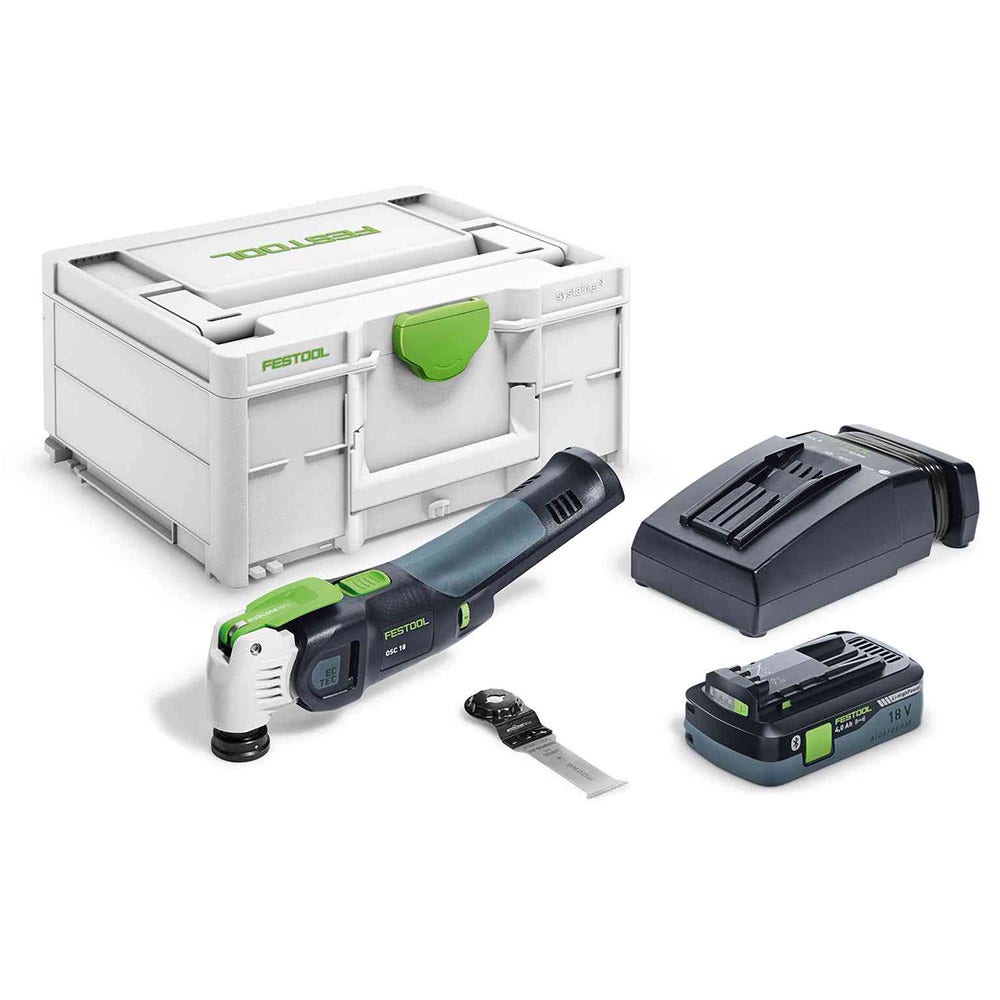 FESTOOL 18V Brushless OSC VECTURO Starlock Oscillator Set with Systainer 577130