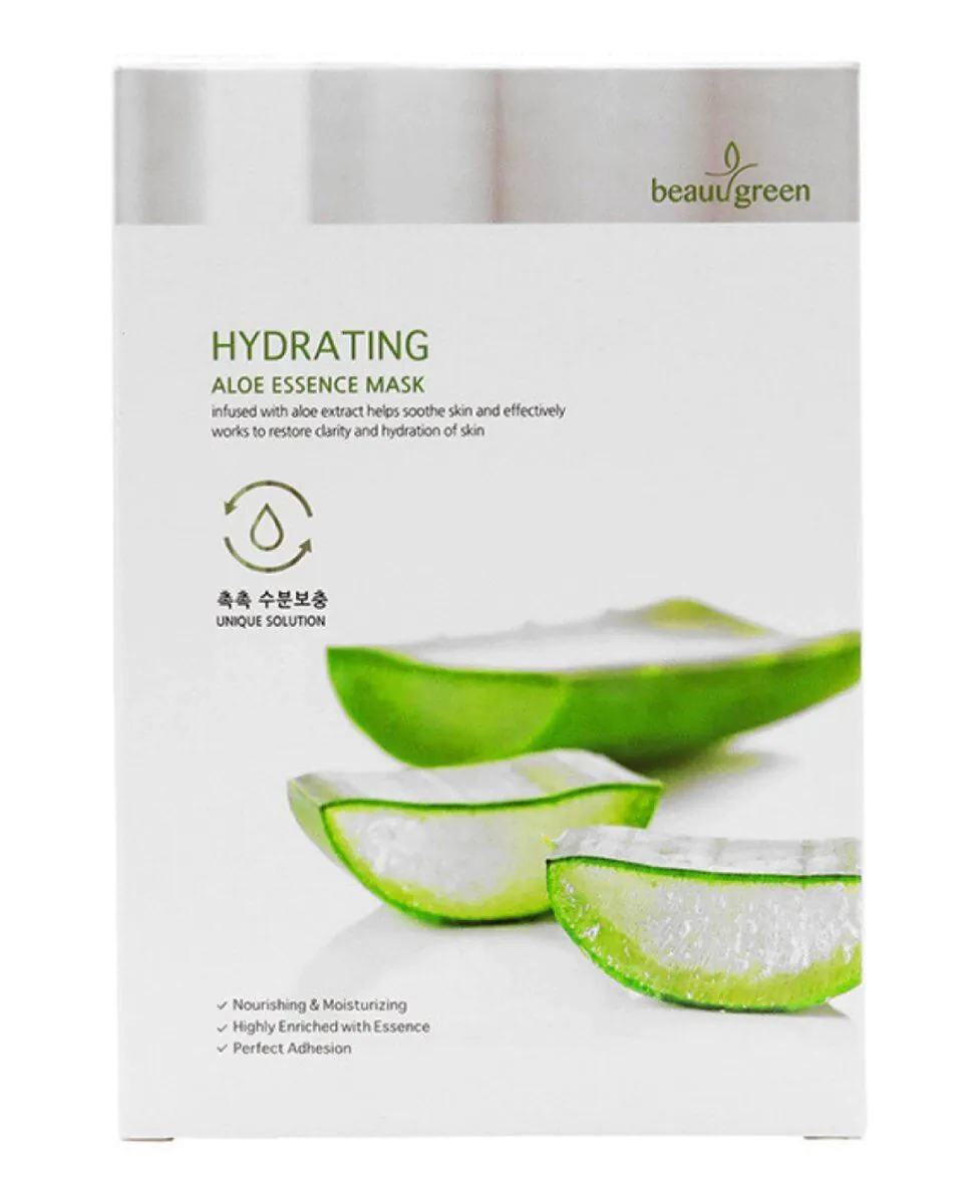 Beauugreen Aloe Fugtighedsgivende Ansigtsmaske