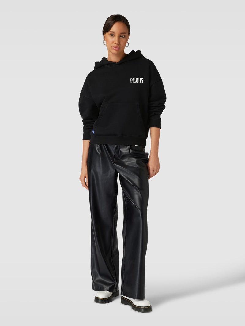 Hoodie mit Label-Print Modell 'Island of Heartbreaks' in schwarz