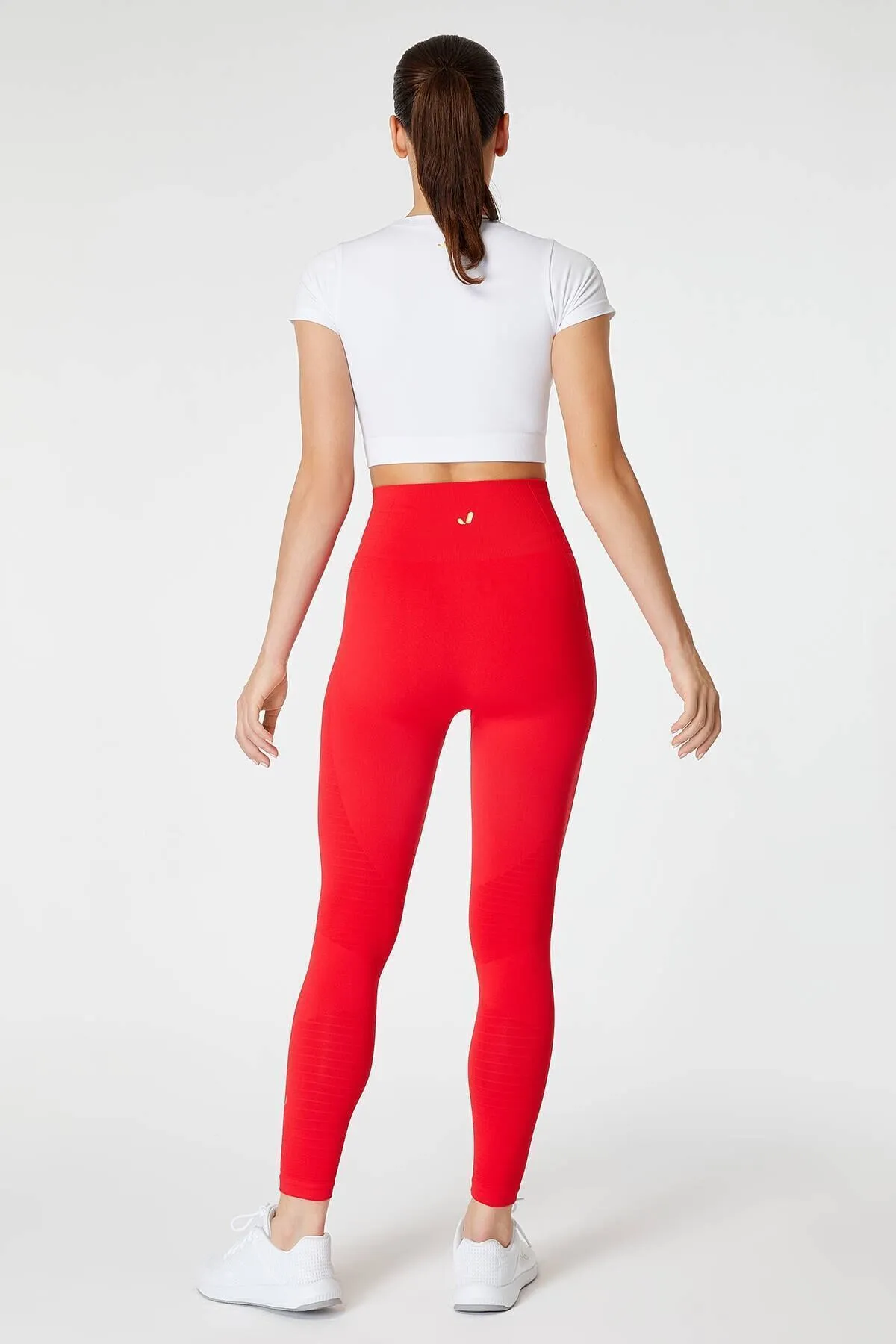 Jerf  Gela Sportstrumpfhose mit hoher Taille, flexibel und anhebend, Rot