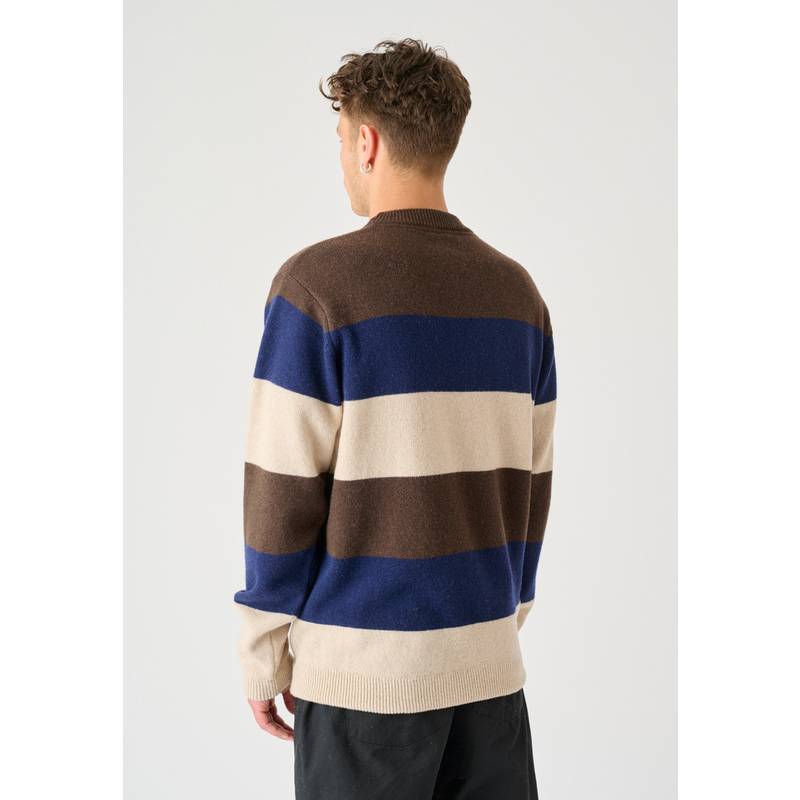 Cleptomanicx El Stripico Strickpullover Herren