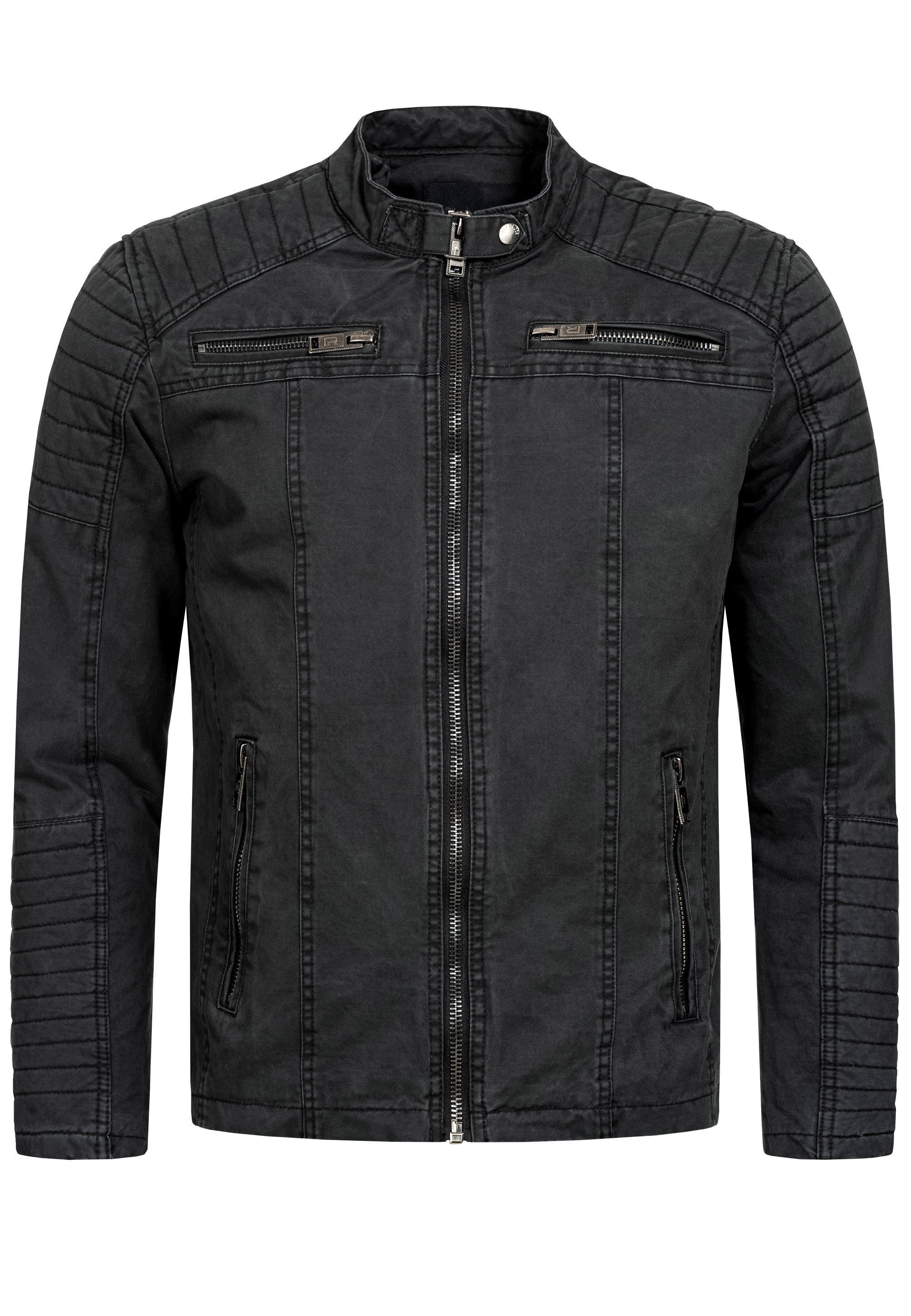 RedBridge Outdoorjacke Des Moines im Bikerlook