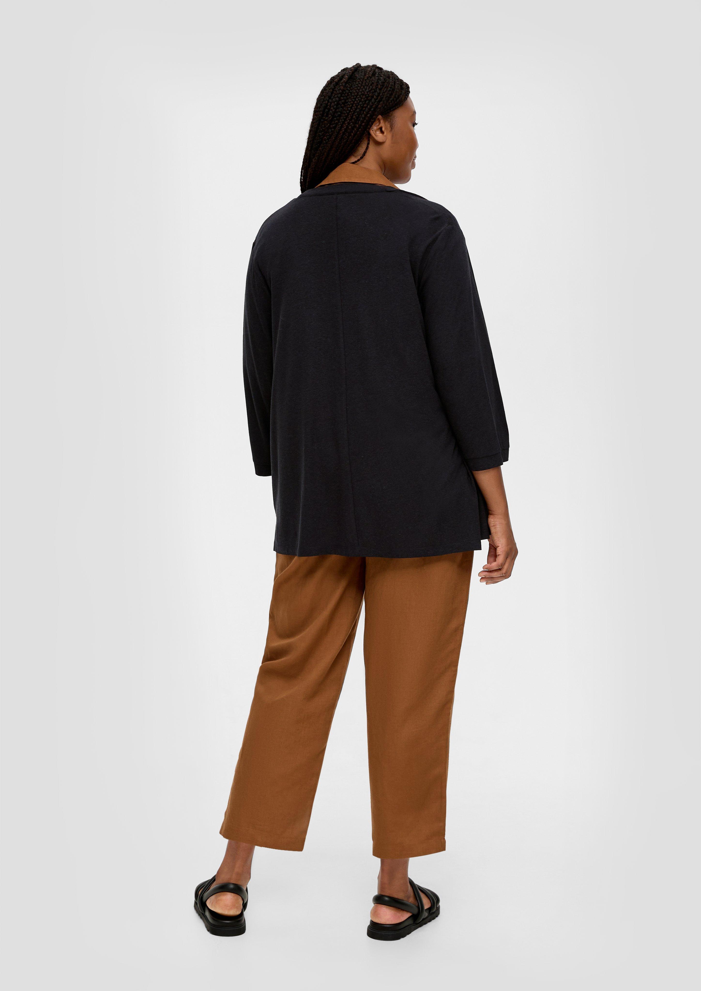 Cardigan aus Viskosemix mit Leinen  2131941-9999