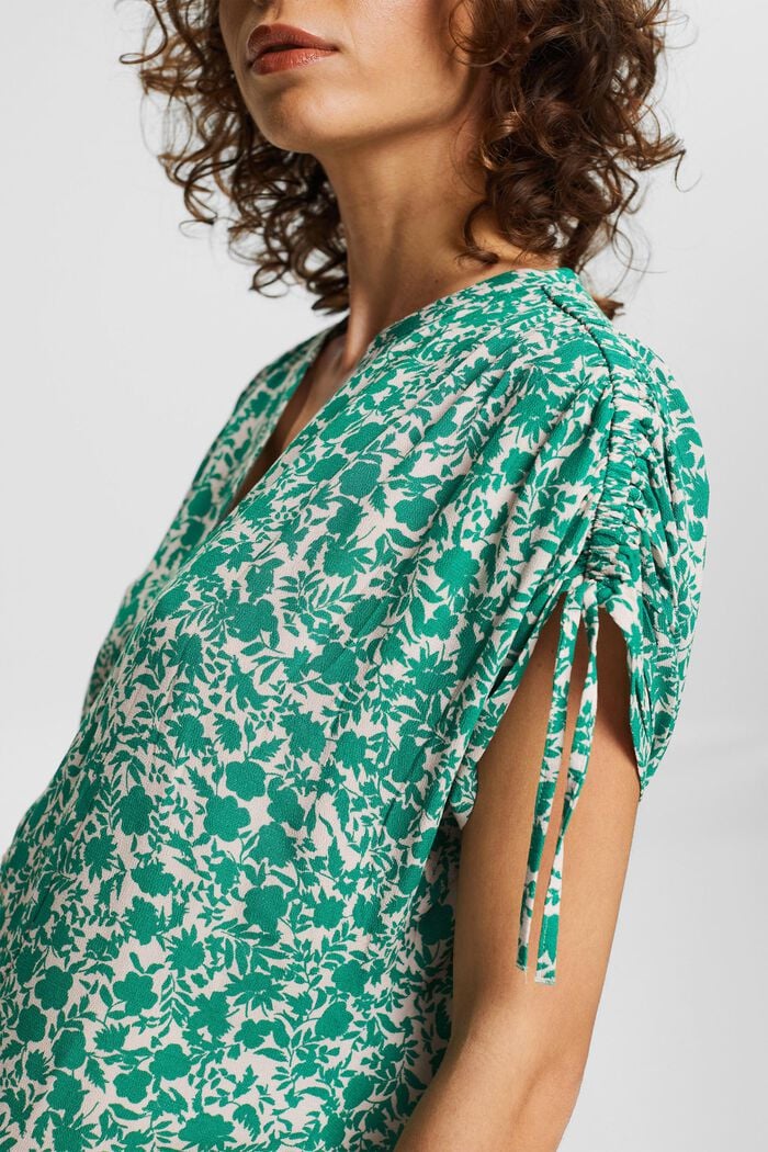 Floral gemusterte Bluse, LENZING™ ECOVERO™
