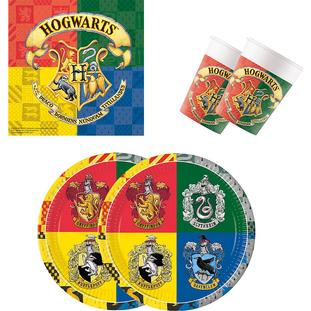 Party-Set S Harry Potter Hogwarts für 16 Kinder