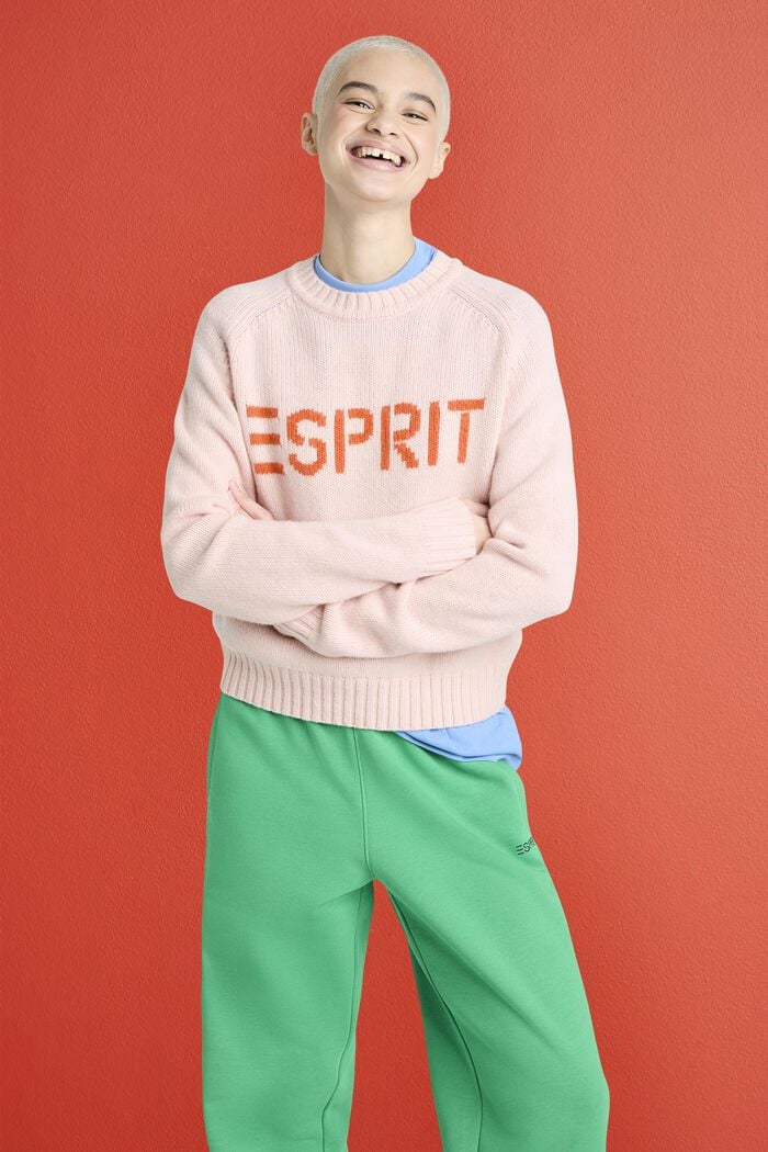 Logo-Pullover aus Wolle und Kaschmir