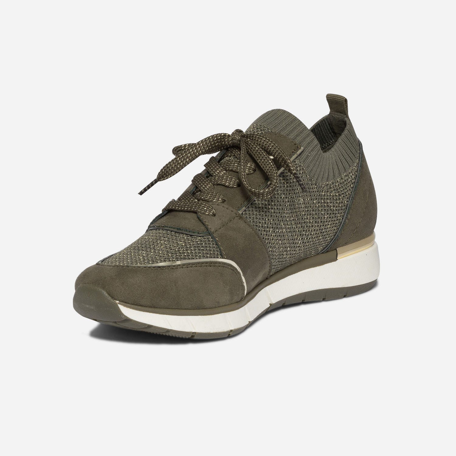 Tennis kaki tricotée