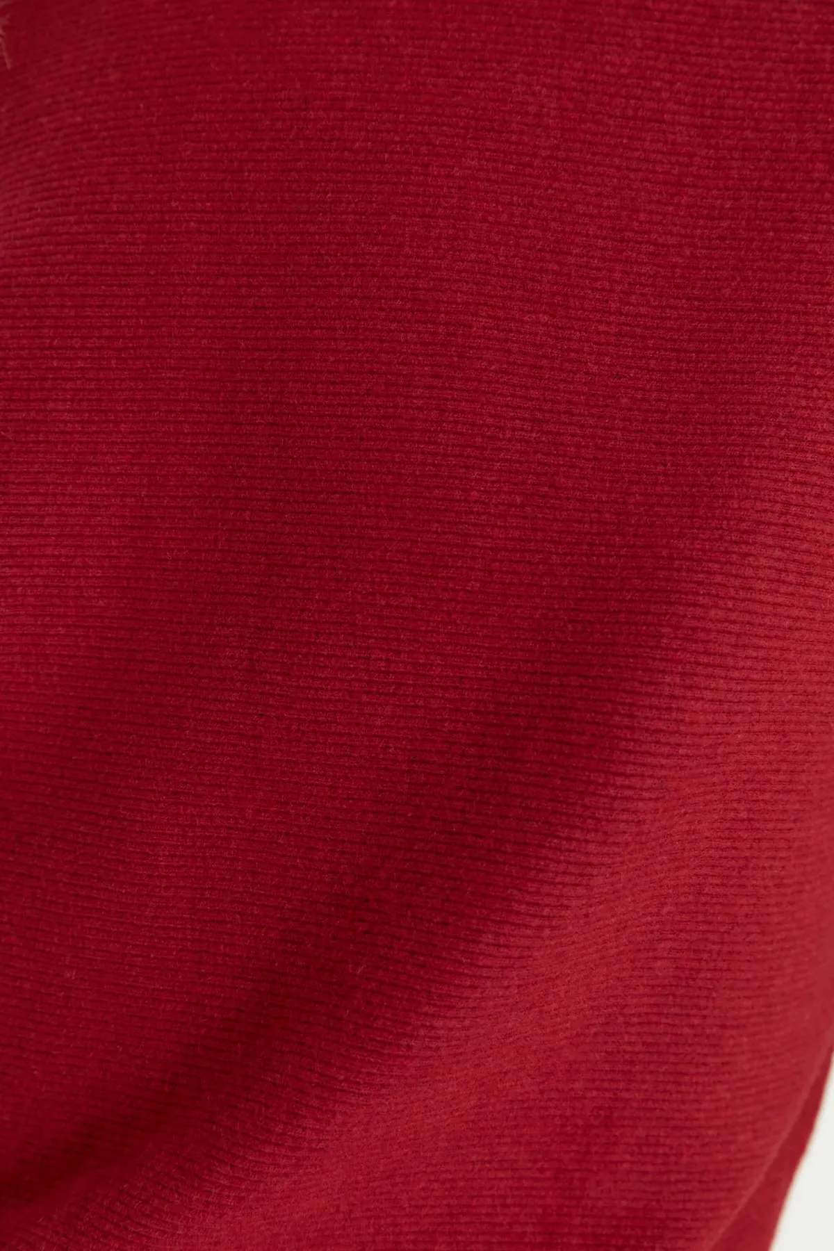 Trendyol Collection  Weinrote, detaillierte Strickbluse mit Fledermausärmeln TWOAW23BZ00024