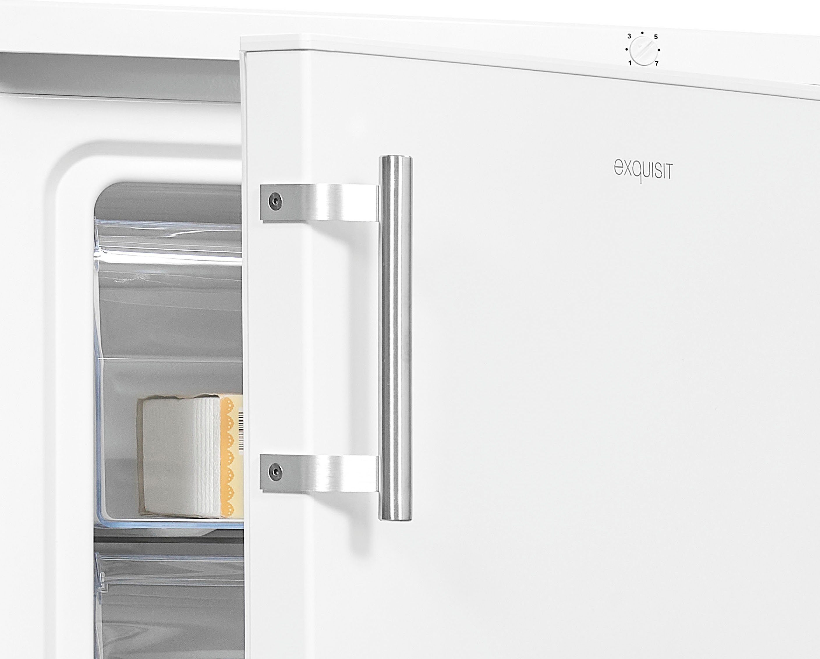 exquisit Gefrierschrank GS18-H-170E weiss, 85,0 cm hoch, 60,0 cm breit