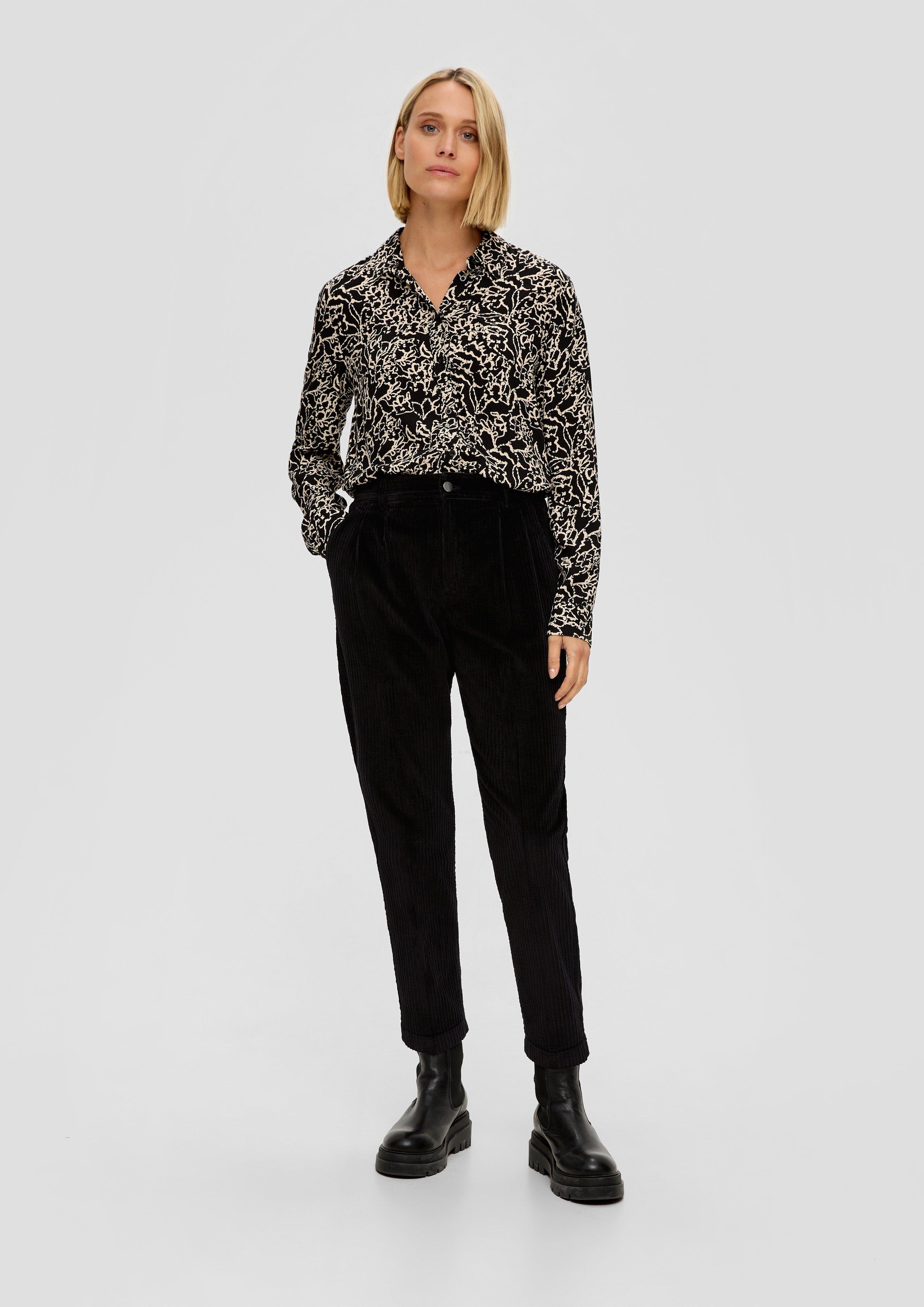 Regular: Bundfaltenhose aus Cord  2138060-9999