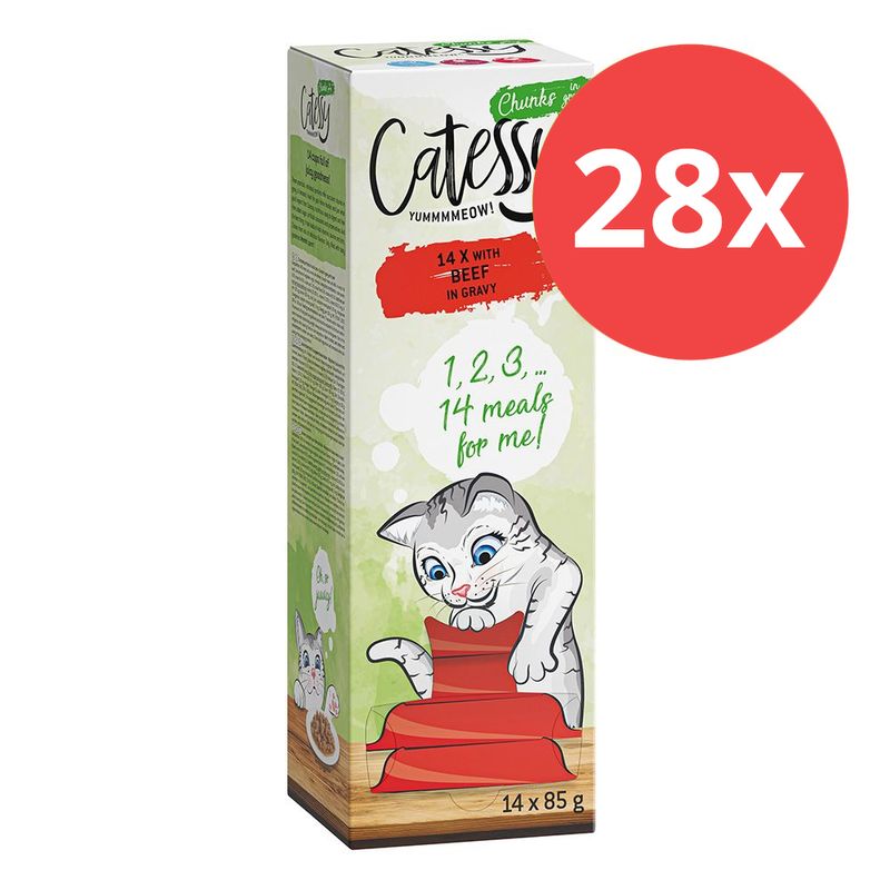 Sparpaket Catessy Häppchen in Sauce Schälchen 28 x 85 g | bitiba