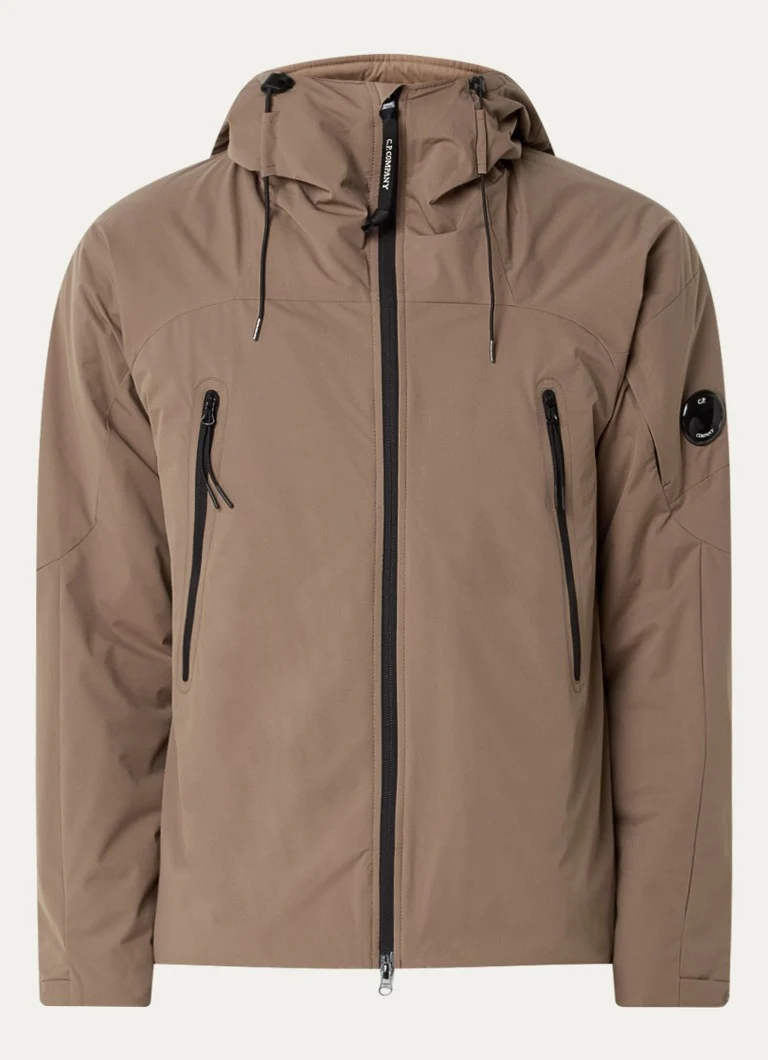 Jaqueta acolchoada CP Company com bolsos com zíper.