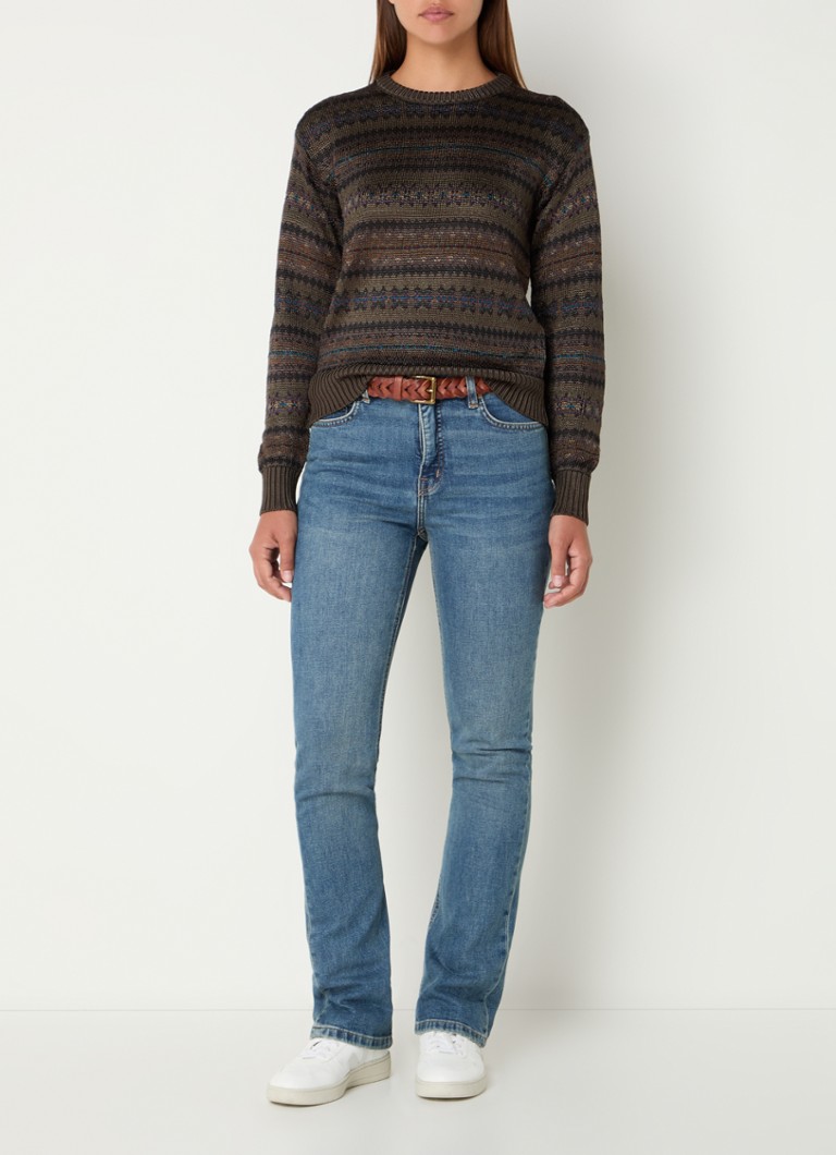 Pulover tricotat gros Ralph Lauren cu model tricotat