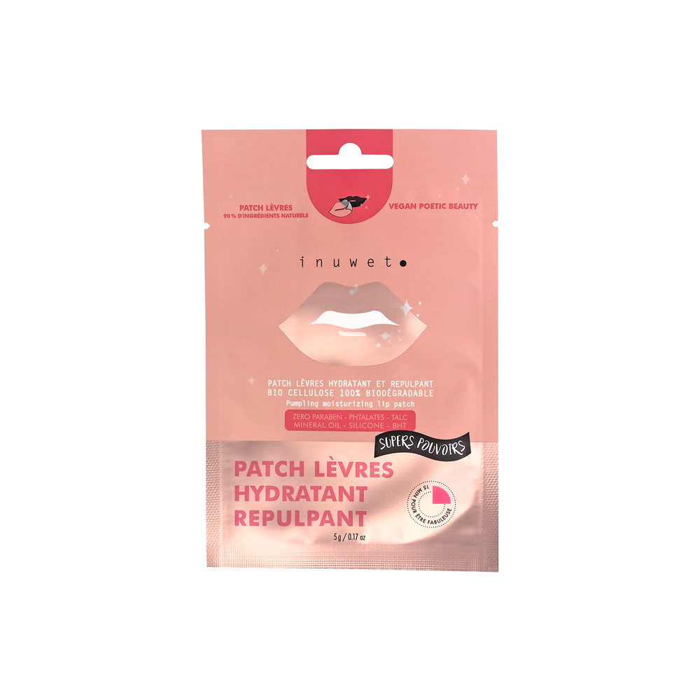 Inuwet MASQUE LEVRES HYDRATANT, BIO CELLULOSE Masque lèvres