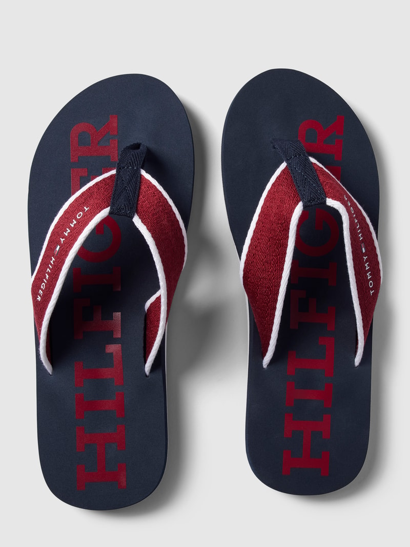 Zehentrenner mit Label-Details Modell 'CLASSIC' in royalblau