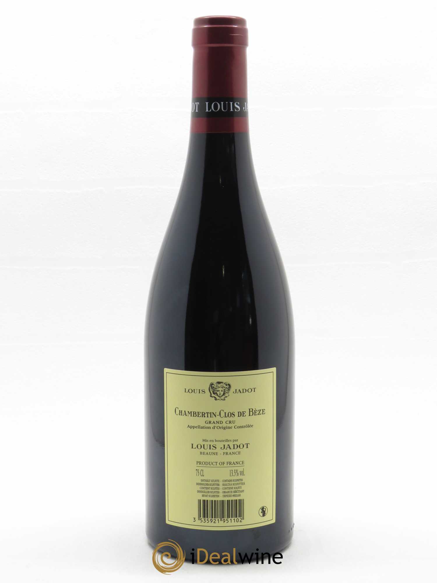 Chambertin Clos de Bèze Grand Cru Louis Jadot  2020 - Lot de 1 Bouteille