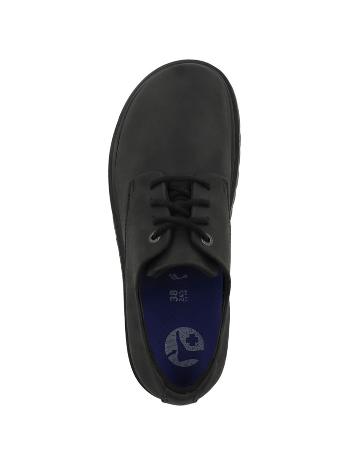 Birkenstock Schnürschuhe Highwood Lace Low geöltes Leder in schwarz günstig kaufen