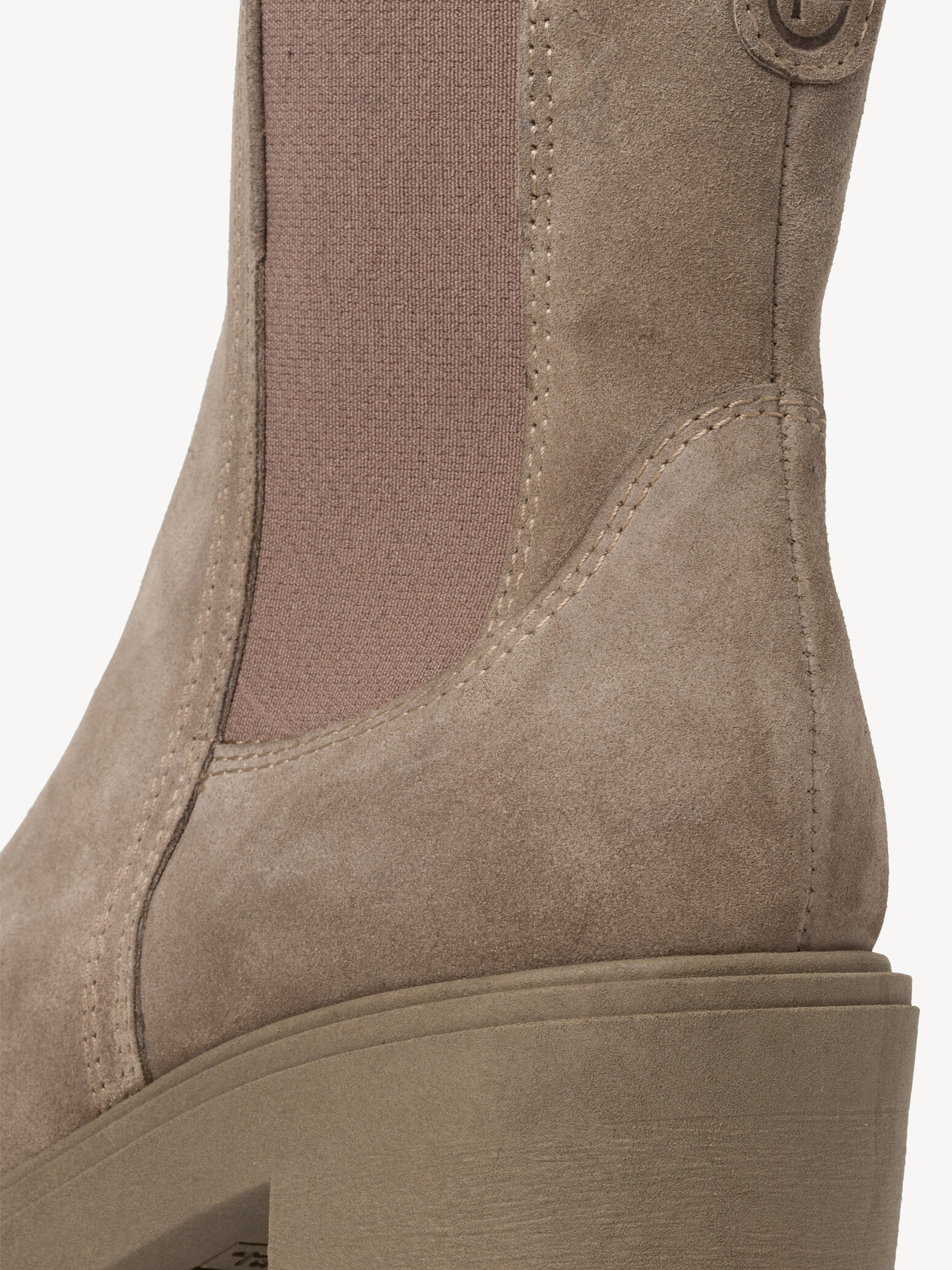 Bottine Chelsea en cuir - marron