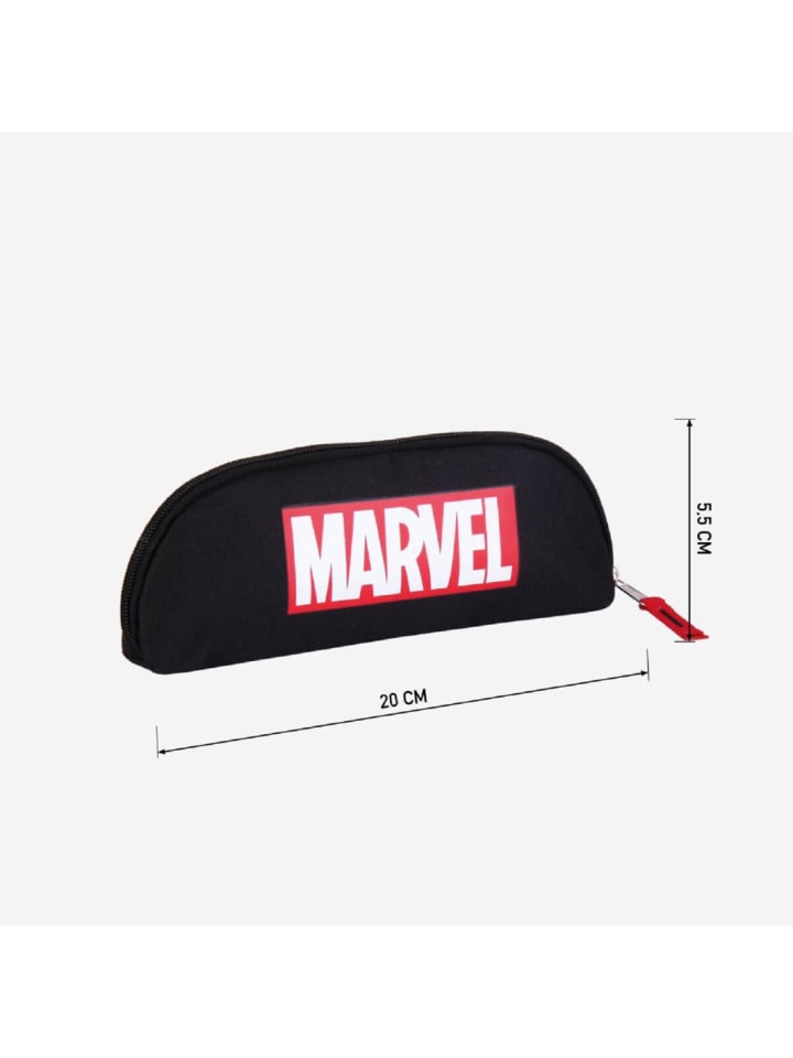 Marvel Marvel Federmäppchen Superhelden Etui für den Schulalltag in Schwarz günstig kaufen 20 cm