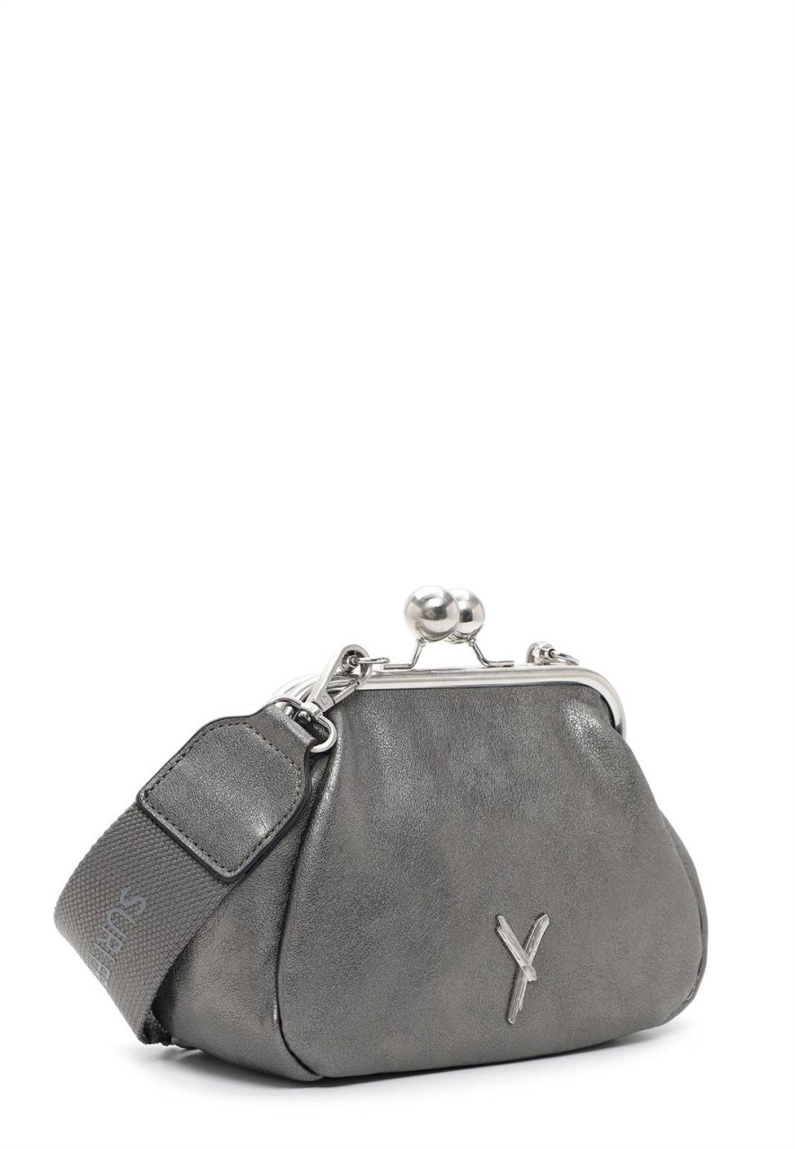 SINA JO Handtaschen silber BÜGELTASCHE