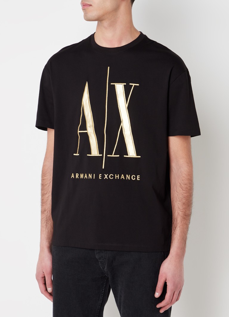 Tricou Armani Exchange cu logo imprimat