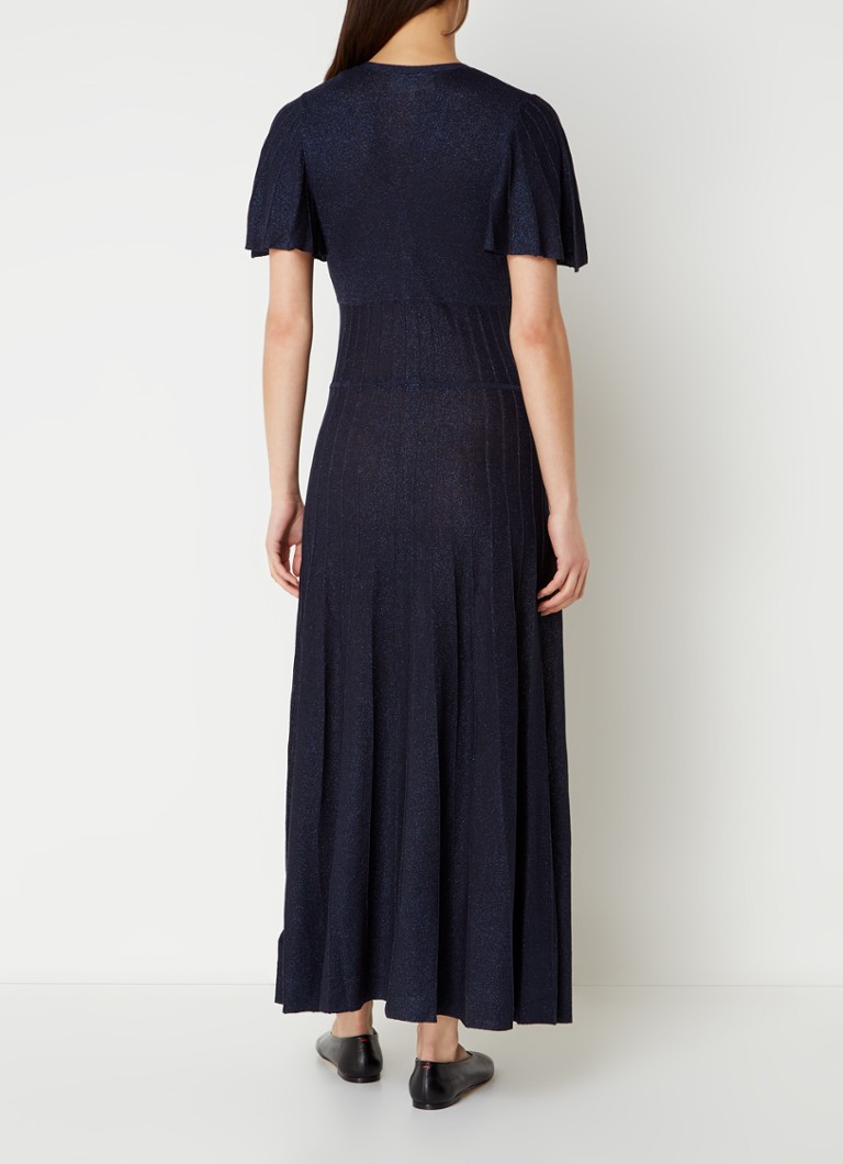 ba&sh  Beryle maxi blousejurk met lurex