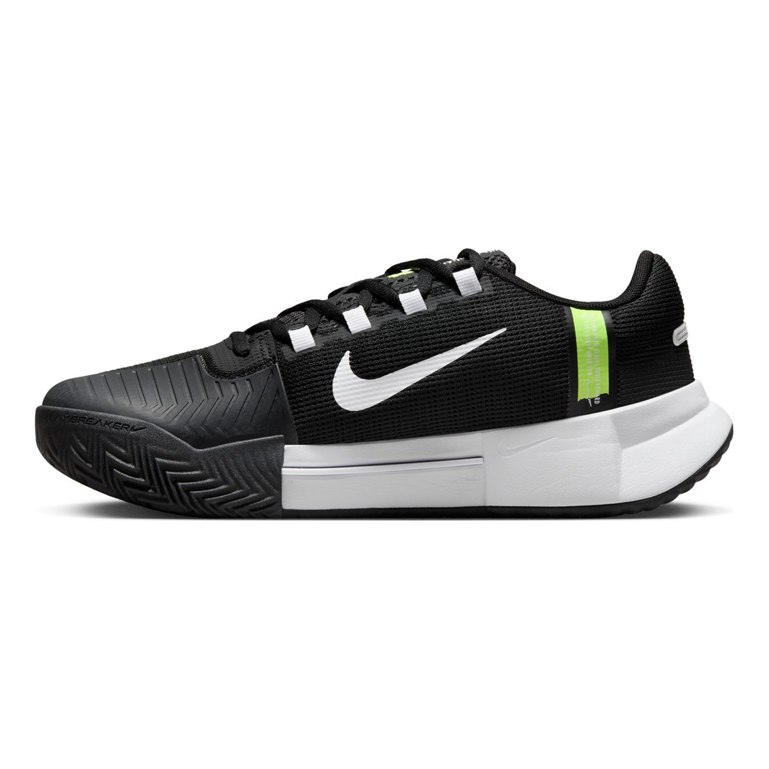 Zoom GP Challenge 1 Sandplatzschuh Damen - Schwarz, Weiß