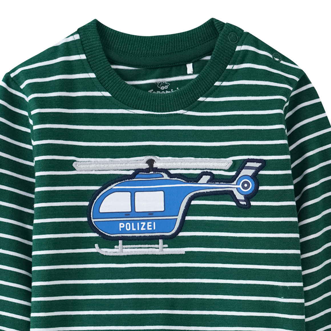 Baby Langarmshirt mit Polizei-Applikation