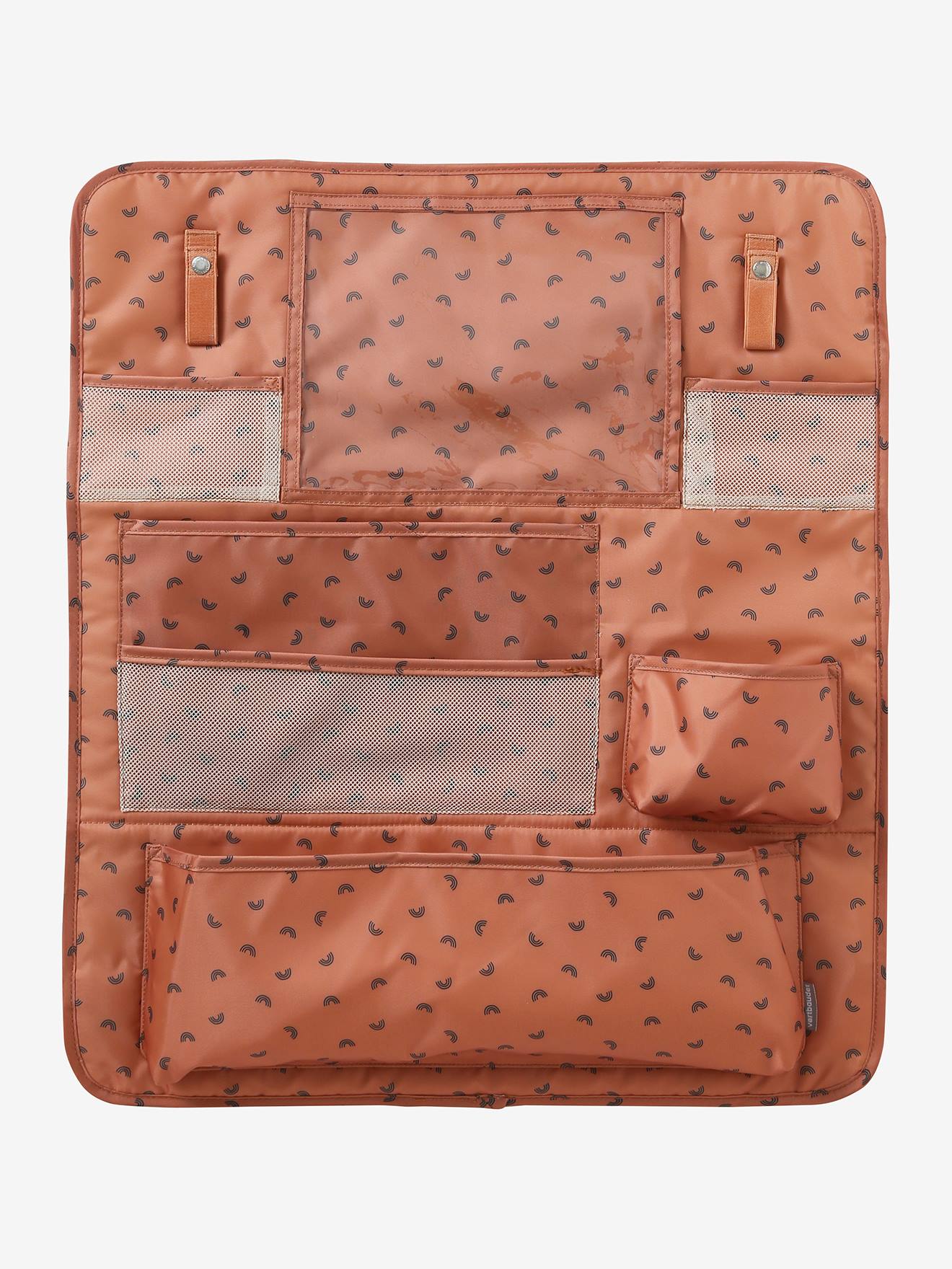 Vertbaudet Kinder Auto-Organizer FASHION ROLL - wollweiß regenbogen