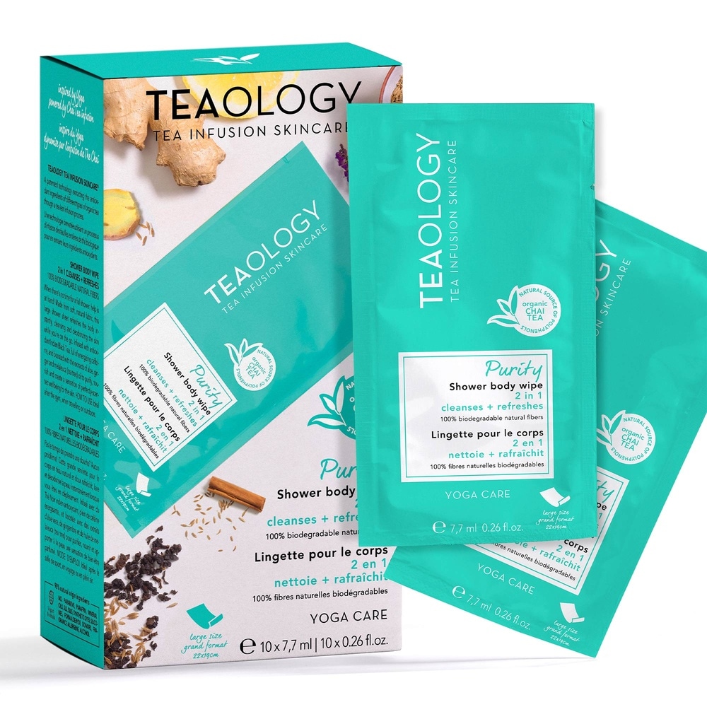 Teaology Purity Shower Body Wipe Multipack x10 Lingette pour le Corps  (10 unités)