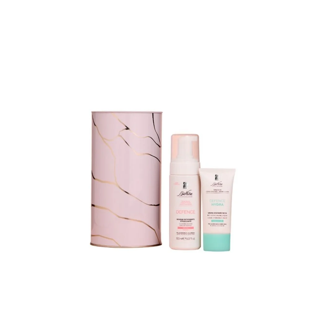 Defence BEAUTY ESSENTIALS Χριστουγεννιάτικο κιτ 2025 - Σετ καθαρισμού, Αφρός καθαρισμού προσώπου