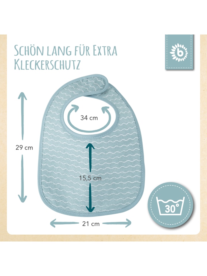 Bieco Spielwaren Lätzchen 5er Pack - ab Geburt in Grau günstig kaufen onesize