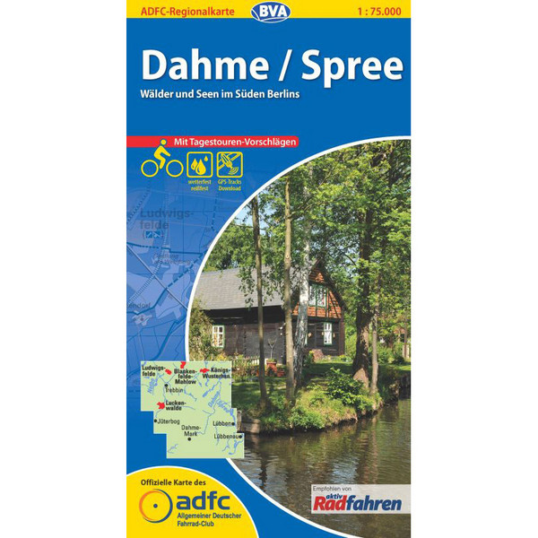 ADFC REGIONALKARTE DAHME / SPREE - Fahrradkarte