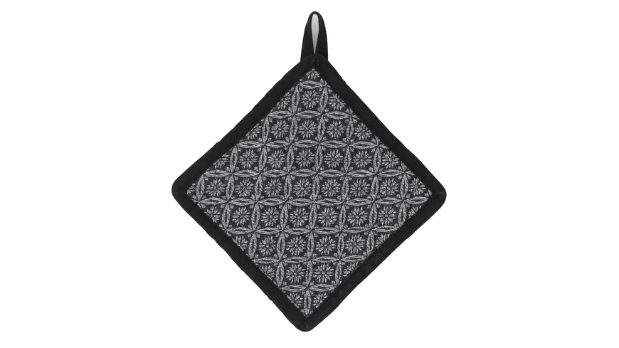kela Topflappen Gianna Muster 20 x 20 cm weiß