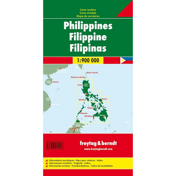 Philippinen, Autokarte 1:900.000 - Straßenkarte
