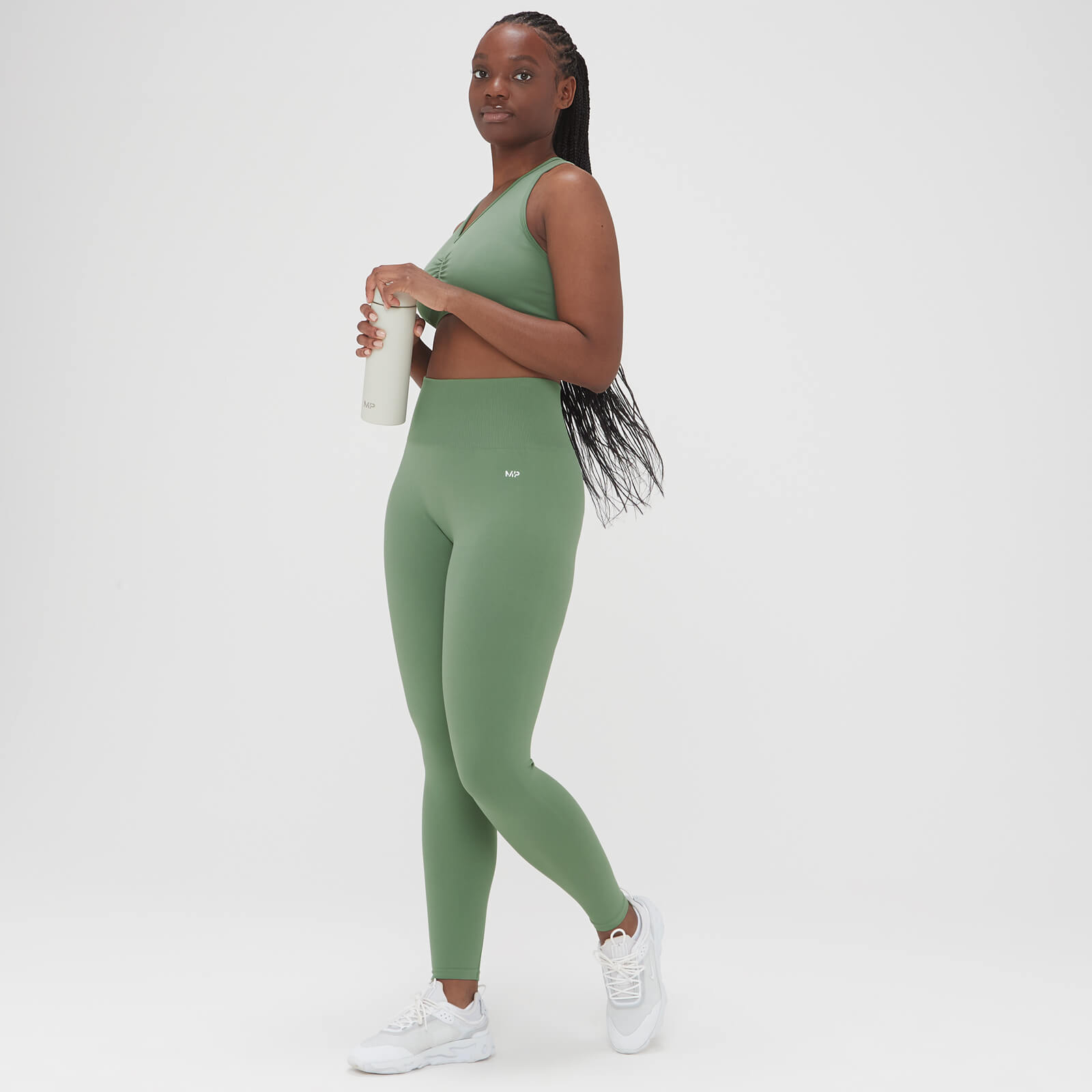 Brassière sans coutures délavée MP pour femmes – Jade délavé