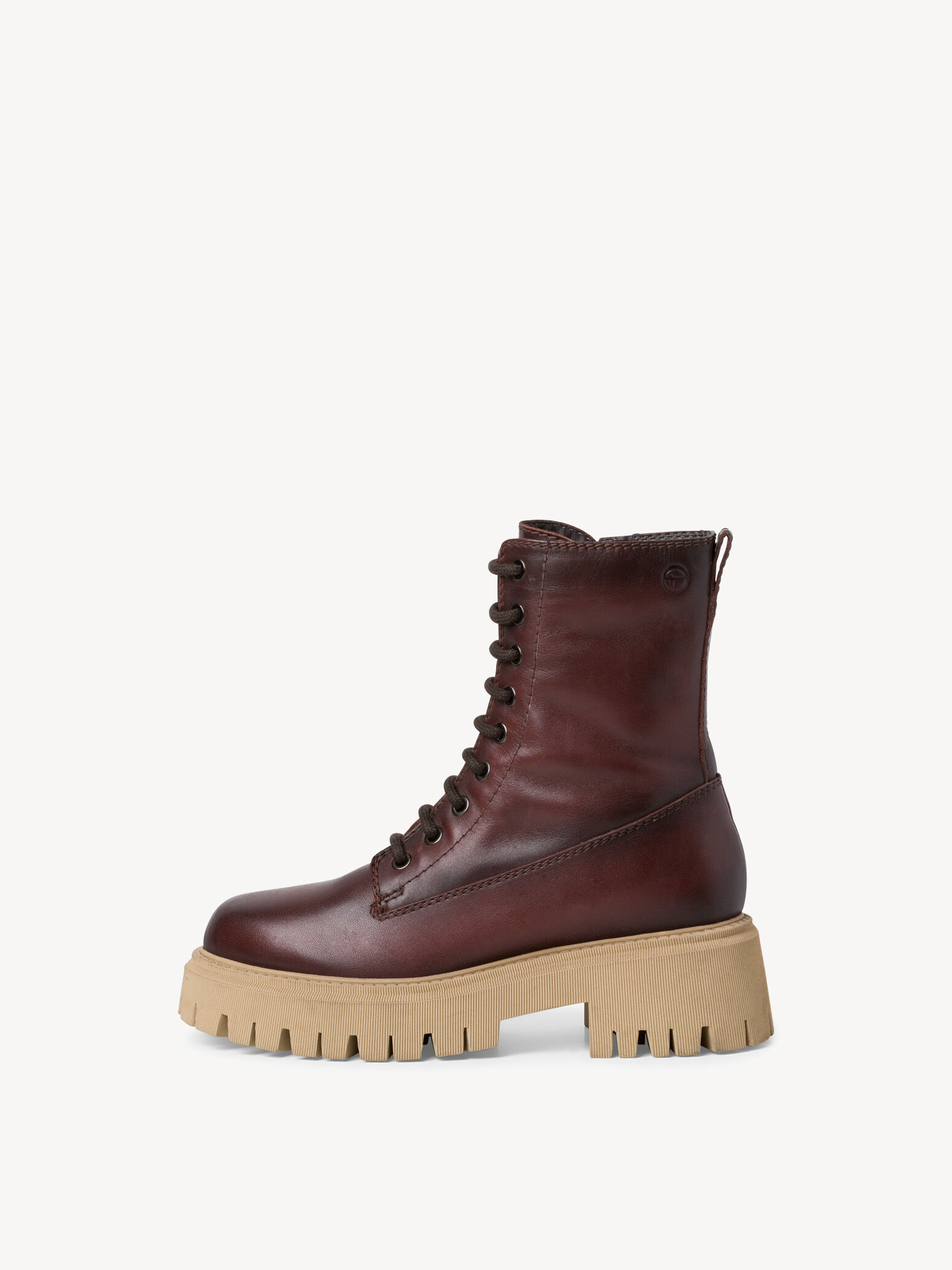 Bottine en cuir - marron