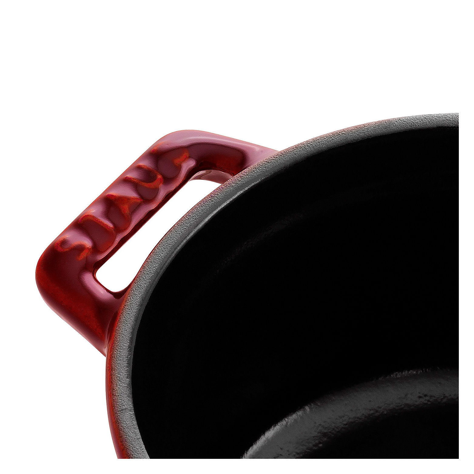 Mini Cocotte 10 cm, rund, Grenadine-Rot, Gusseisen