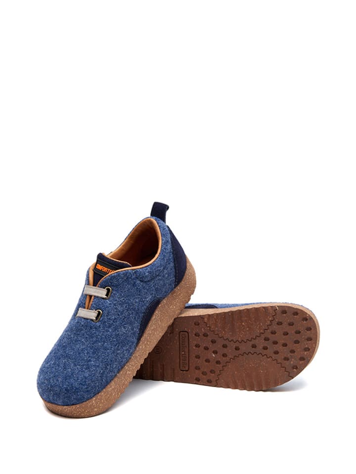 Comfortfusse Woll-Sneakers in Dunkelblau günstig kaufen