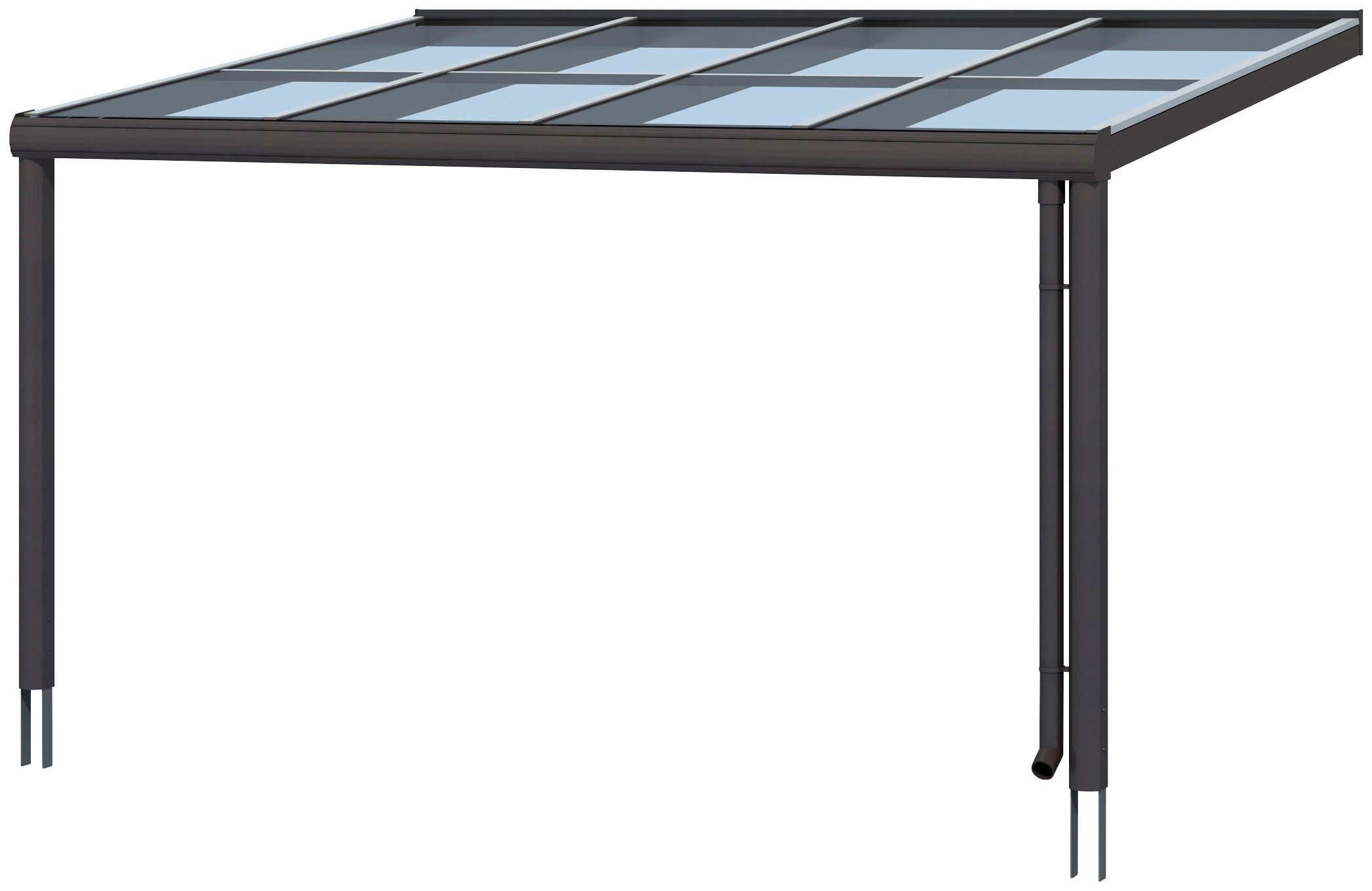 Skanholz Terrassendach Modena, BxT: 434x257 cm, 434 cm Breite, verschiedene Tiefe