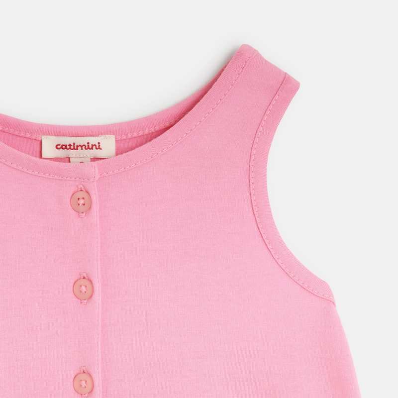 Robe bébé fille bicolore à motifs abstraits blanche Catimini